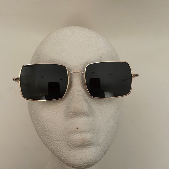 Gold Square Frame Sunglasses - Picture 1 of 11